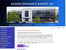 Tablet Screenshot of keenerinsurance.com